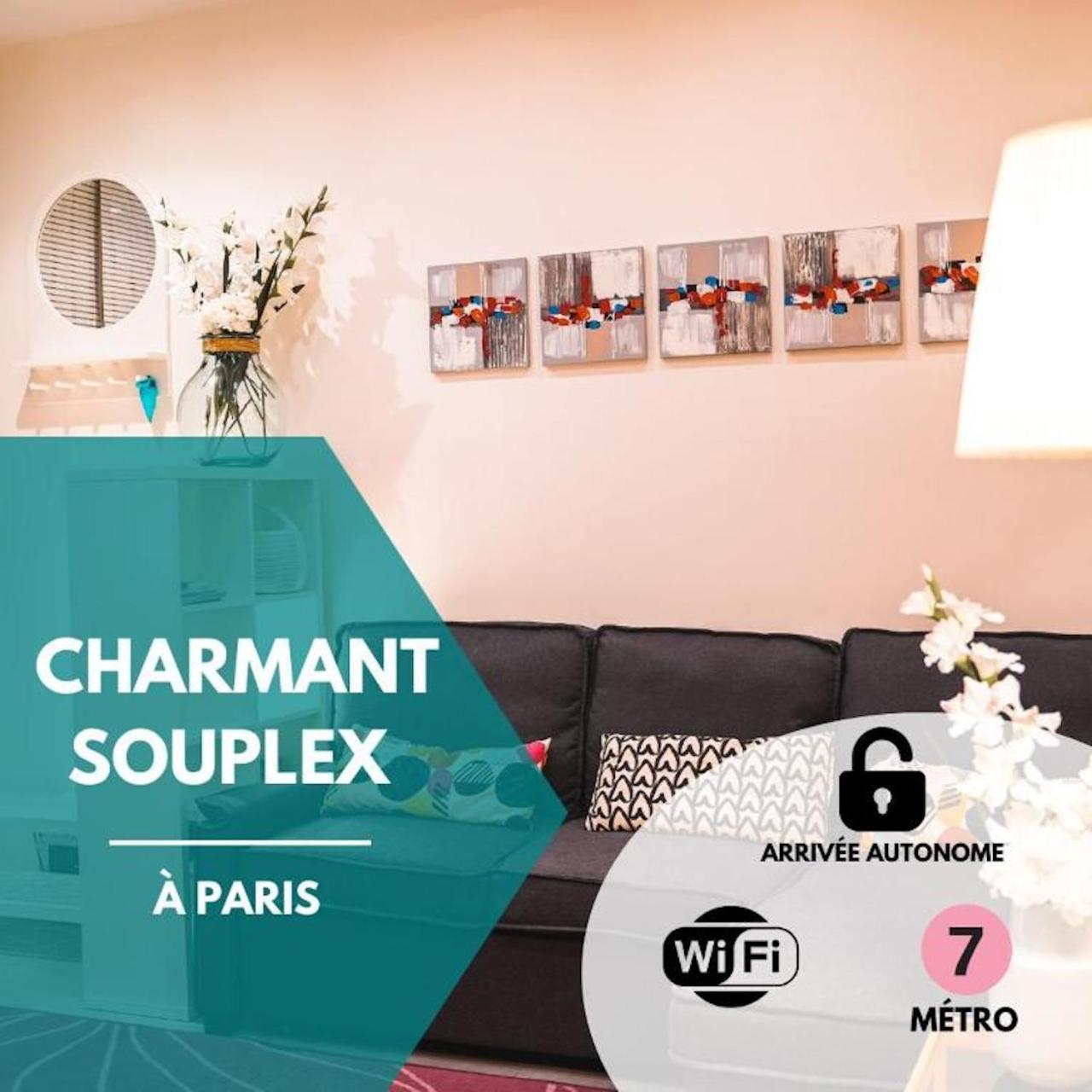 Apartmán Charming Souplex In Paříž Exteriér fotografie